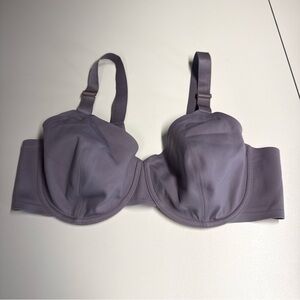 Thirdlove Sz 38C Classic Unlined Full Coverage Minimizer Bra Underwired Purple